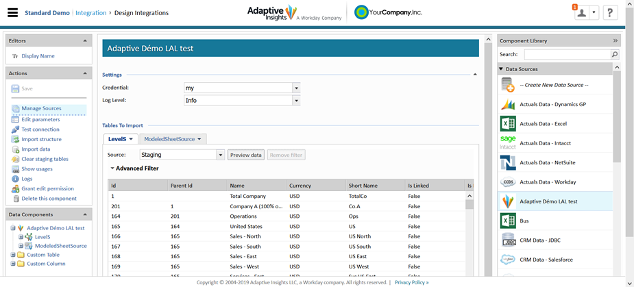 Adaptive Source Integration Planning