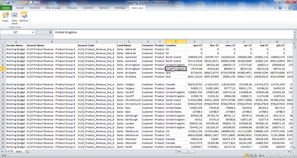 ImportExcel pour Adaptive Insights